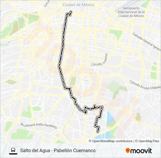 RUTA 103 Bus Line Map