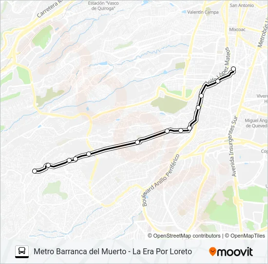 RUTA 111 Bus Line Map