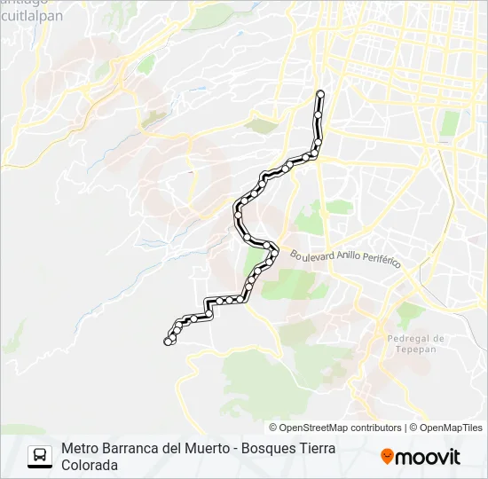 RUTA 111 Bus Line Map