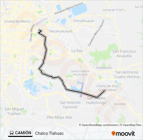 CAMIÓN Bus Line Map