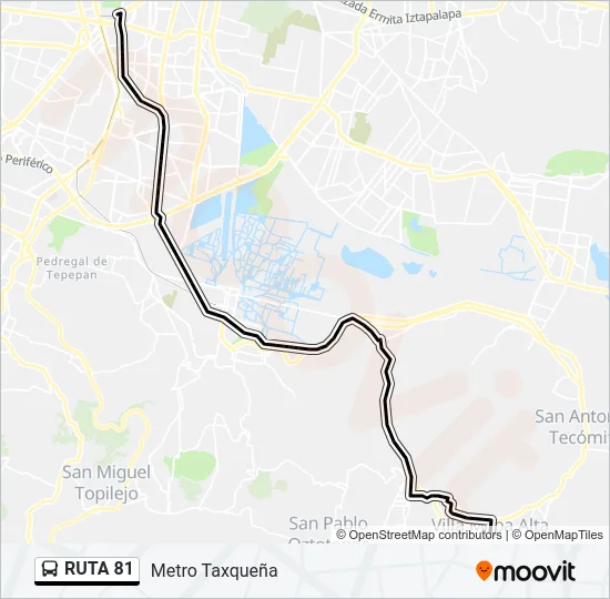 RUTA 81 Bus Line Map