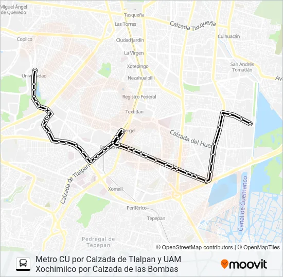 RUTA  95 Bus Line Map