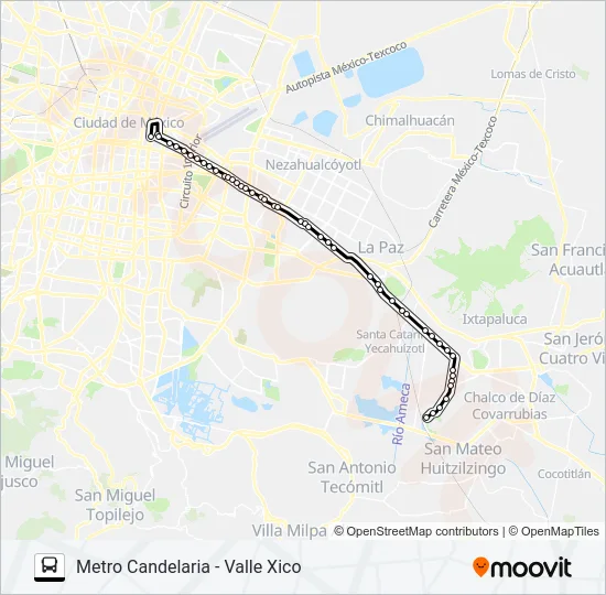RUTA 104 Bus Line Map