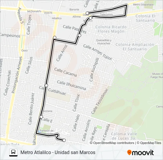 RUTA 56 - RUTA 12 Bus Line Map