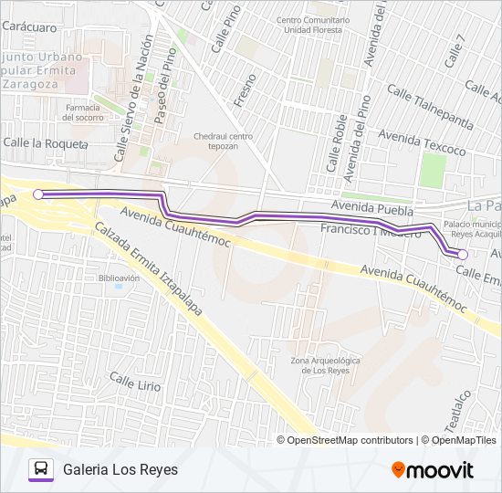 MICROBÚS bus Line Map