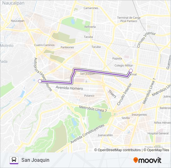 MICROBÚS bus Line Map