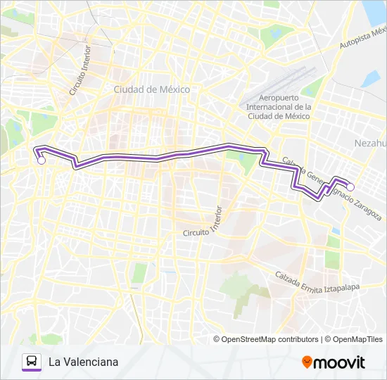MICROBÚS Bus Line Map
