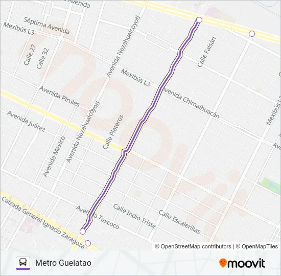 MICROBÚS Bus Line Map