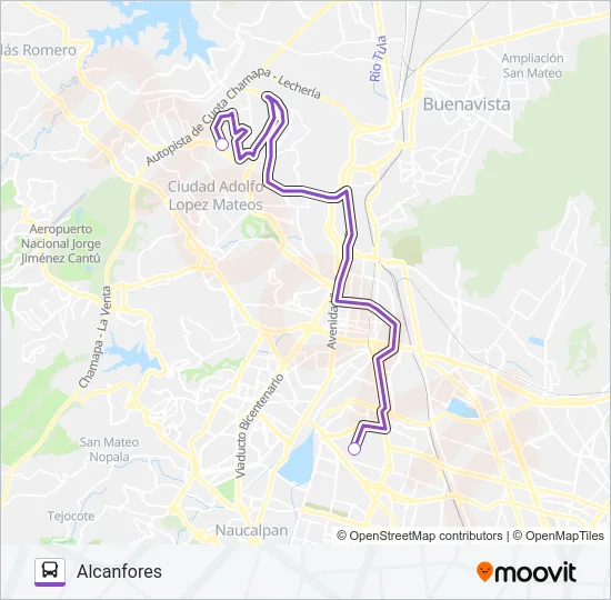 MICROBÚS Bus Line Map