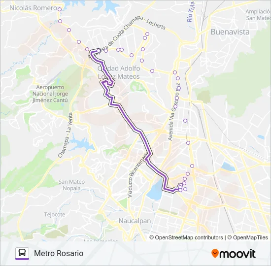 MICROBÚS Bus Line Map
