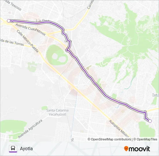 MICROBÚS Bus Line Map