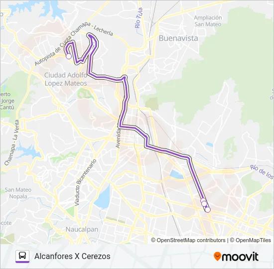 MICROBÚS Bus Line Map
