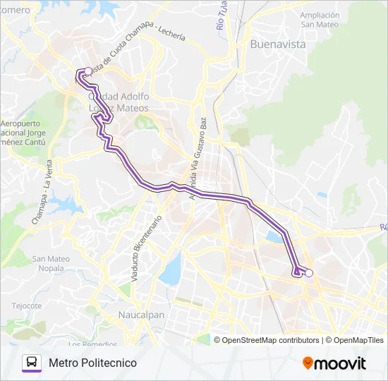 MICROBÚS Bus Line Map