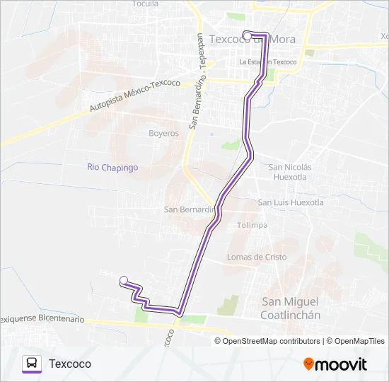MICROBÚS Bus Line Map
