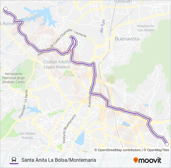 MICROBÚS Bus Line Map
