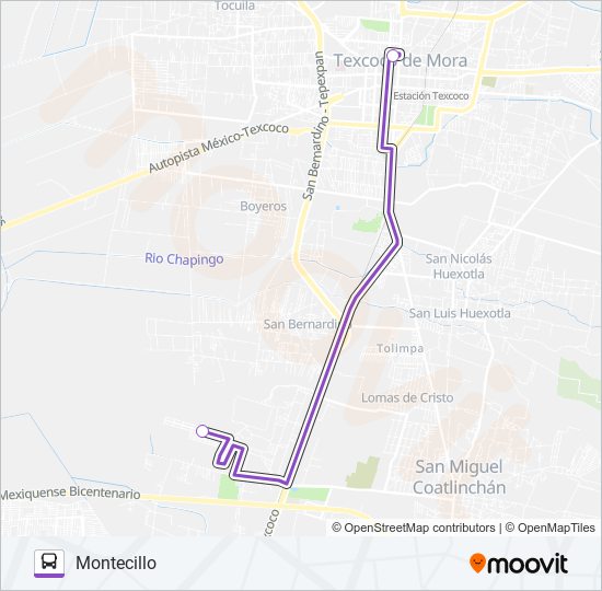 MICROBÚS bus Line Map