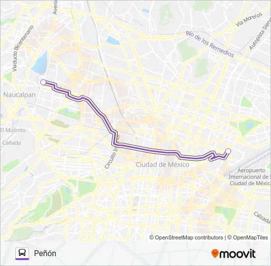 MICROBÚS Bus Line Map