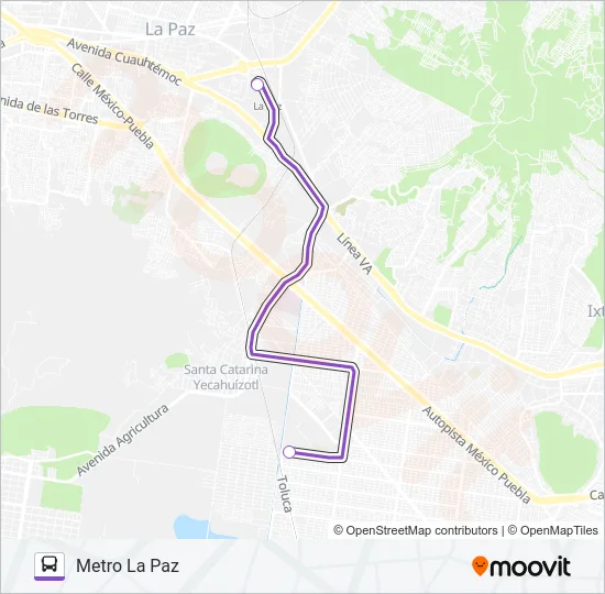 MICROBÚS Bus Line Map