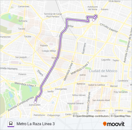 MICROBÚS bus Line Map