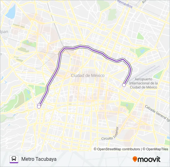 MICROBÚS Bus Line Map