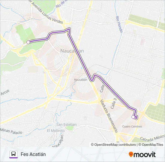 MICROBÚS Bus Line Map