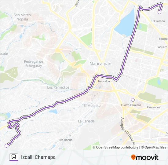 MICROBÚS Bus Line Map
