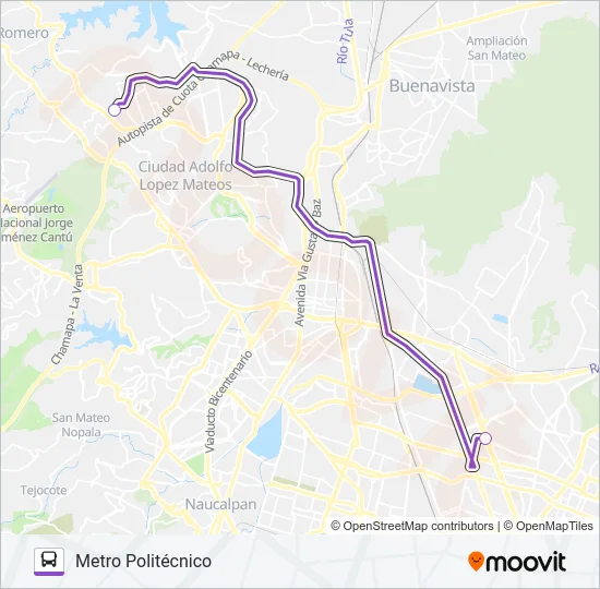 MICROBÚS Bus Line Map
