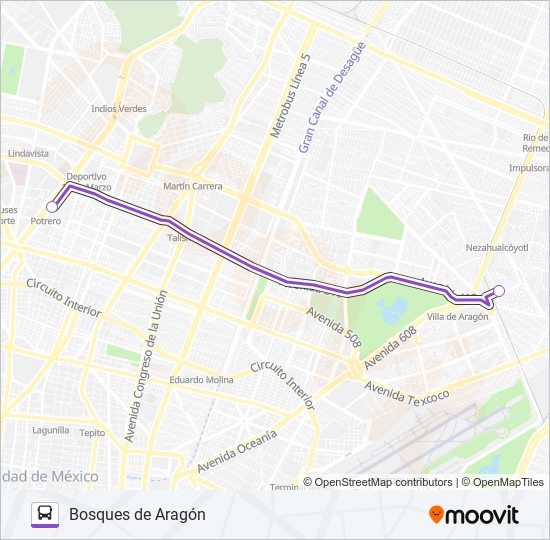 MICROBÚS bus Line Map