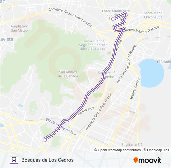 MICROBÚS Bus Line Map