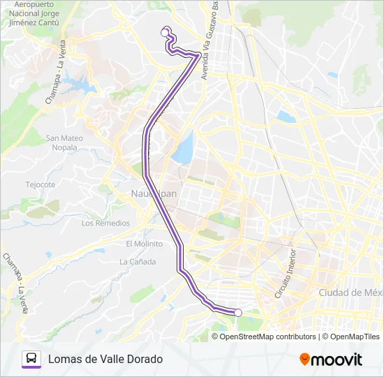 MICROBÚS Bus Line Map