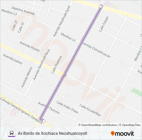 MICROBÚS Bus Line Map