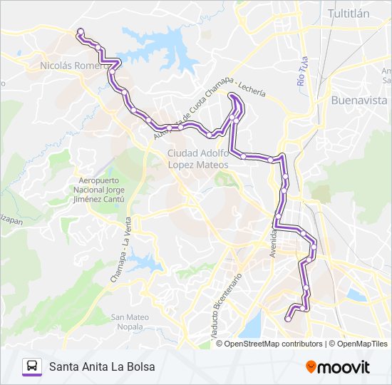  microbús Route  Schedules, Stops