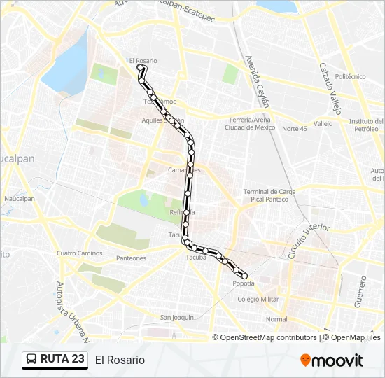 RUTA 23 Bus Line Map