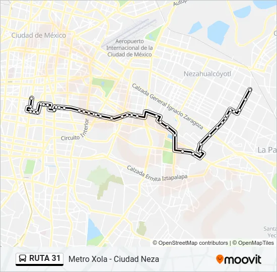 RUTA 31 Bus Line Map