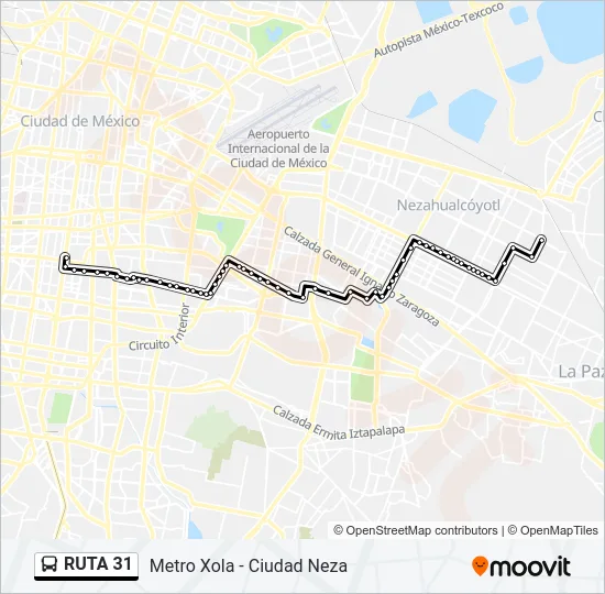 RUTA 31 Bus Line Map