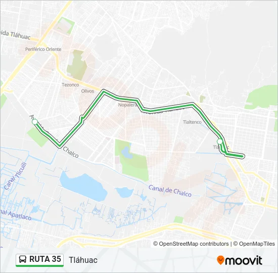 RUTA 35 Bus Line Map