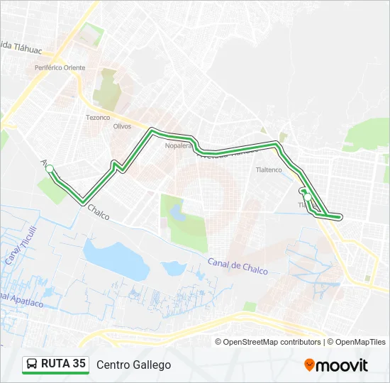 RUTA 35 Bus Line Map