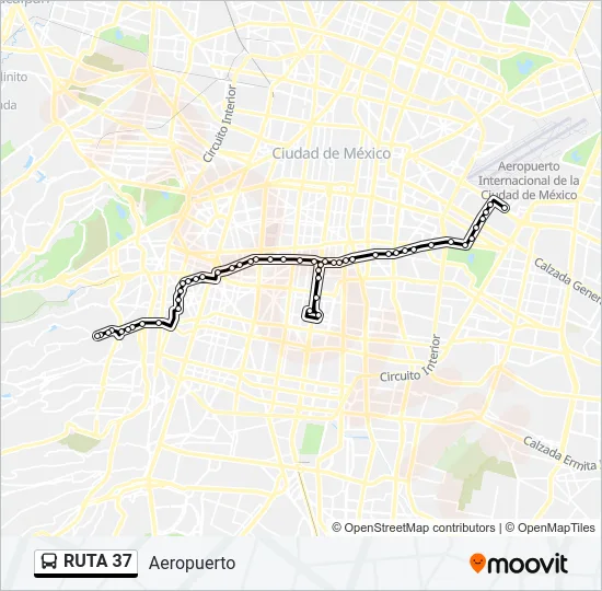 RUTA 37 Bus Line Map