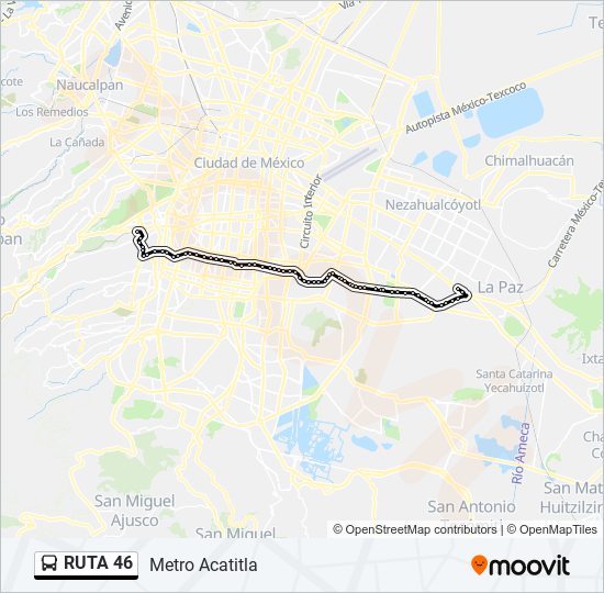 RUTA 46 bus Line Map