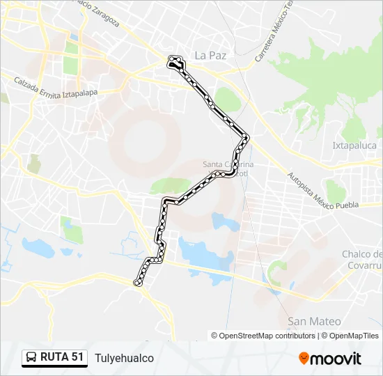 RUTA 51 Bus Line Map