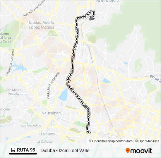 RUTA 99 Bus Line Map