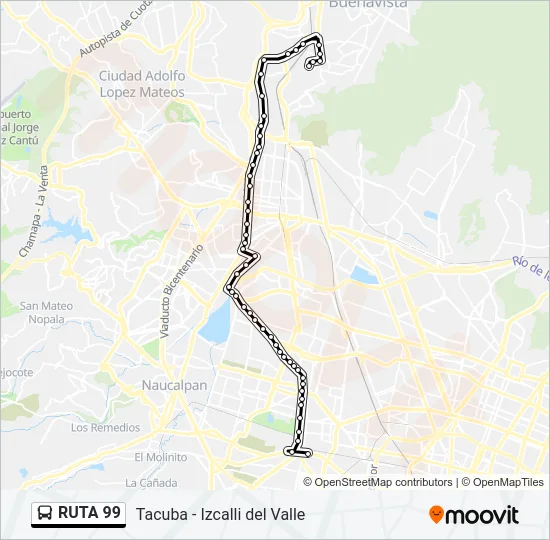 RUTA 99 Bus Line Map
