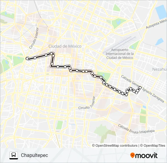 RUTA 110 Bus Line Map