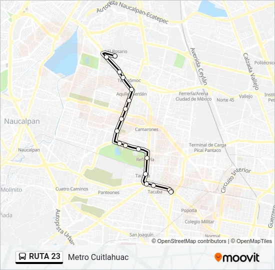 RUTA 23 Bus Line Map