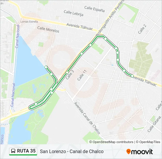 RUTA 35 Bus Line Map