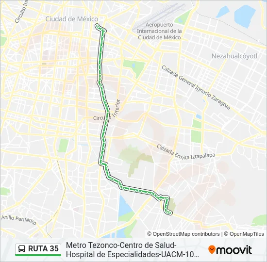 RUTA 35 Bus Line Map