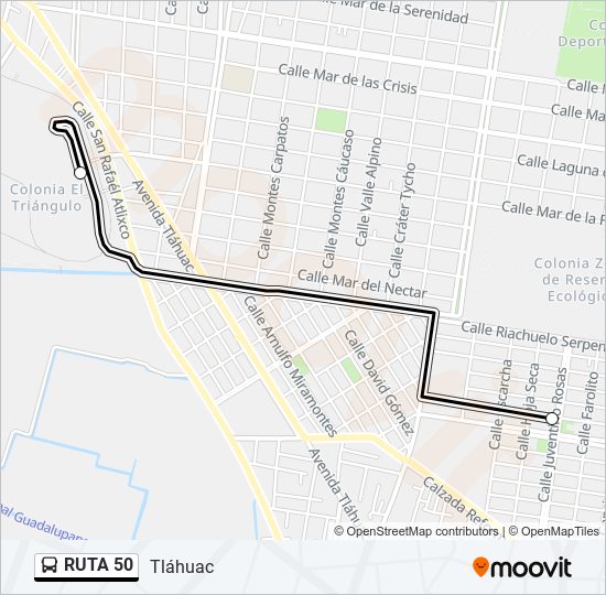 RUTA 50 bus Line Map