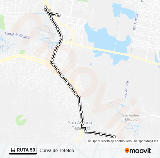 RUTA 50 Bus Line Map