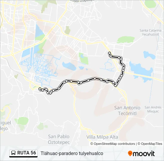 RUTA 56 Bus Line Map