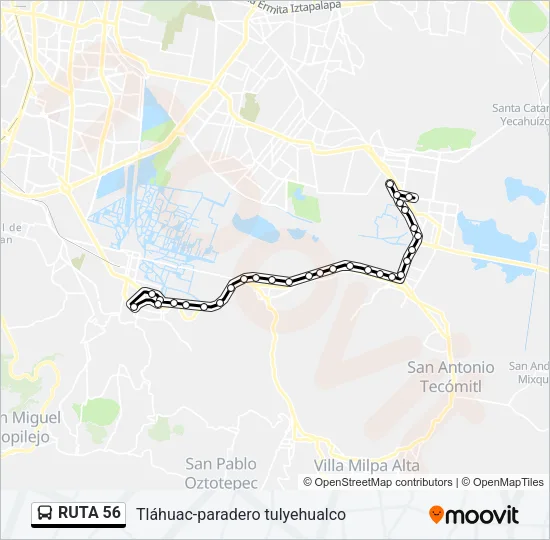 RUTA 56 Bus Line Map
